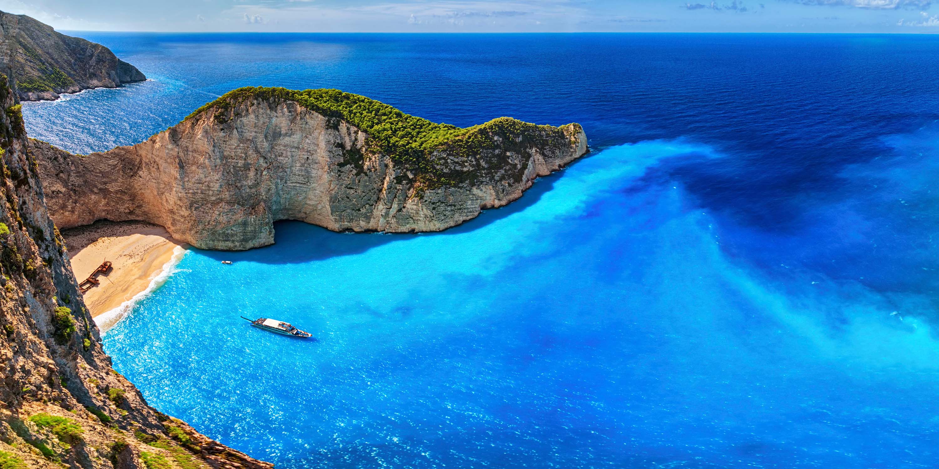 Navagio Beach Zakynthos Greece.