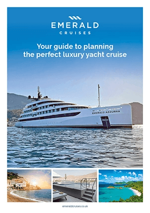  A brochure with the Emerald Cruises guide to planning the perfect luxury yacht cruise