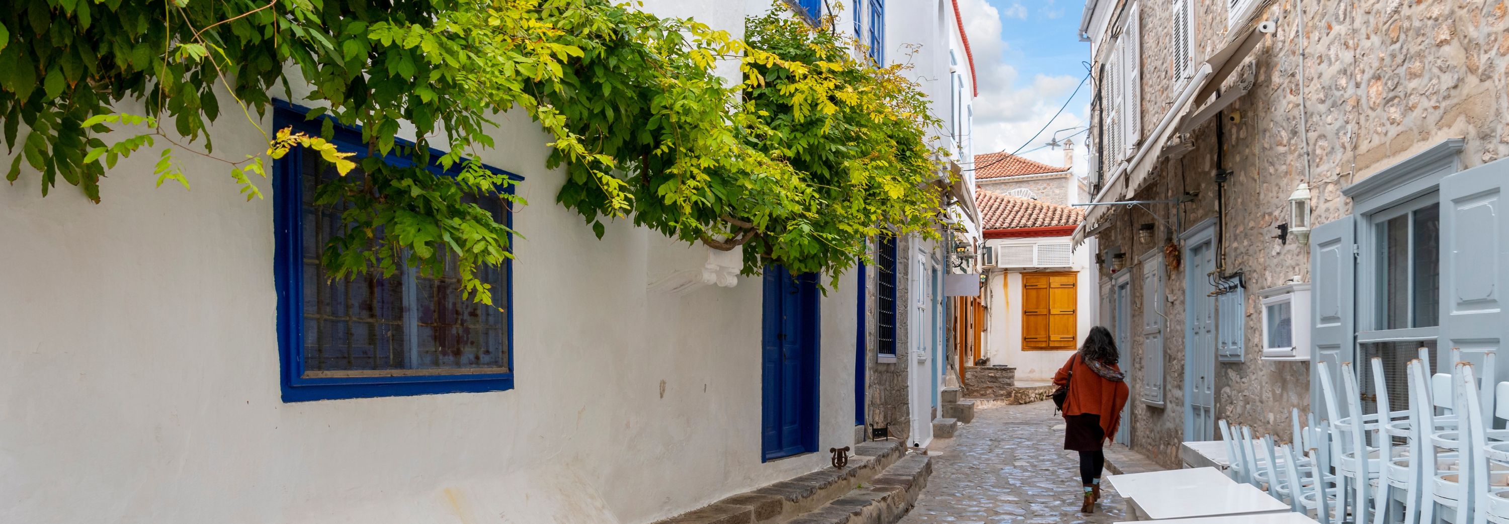 Explore the backstreets of Hydra, Greece