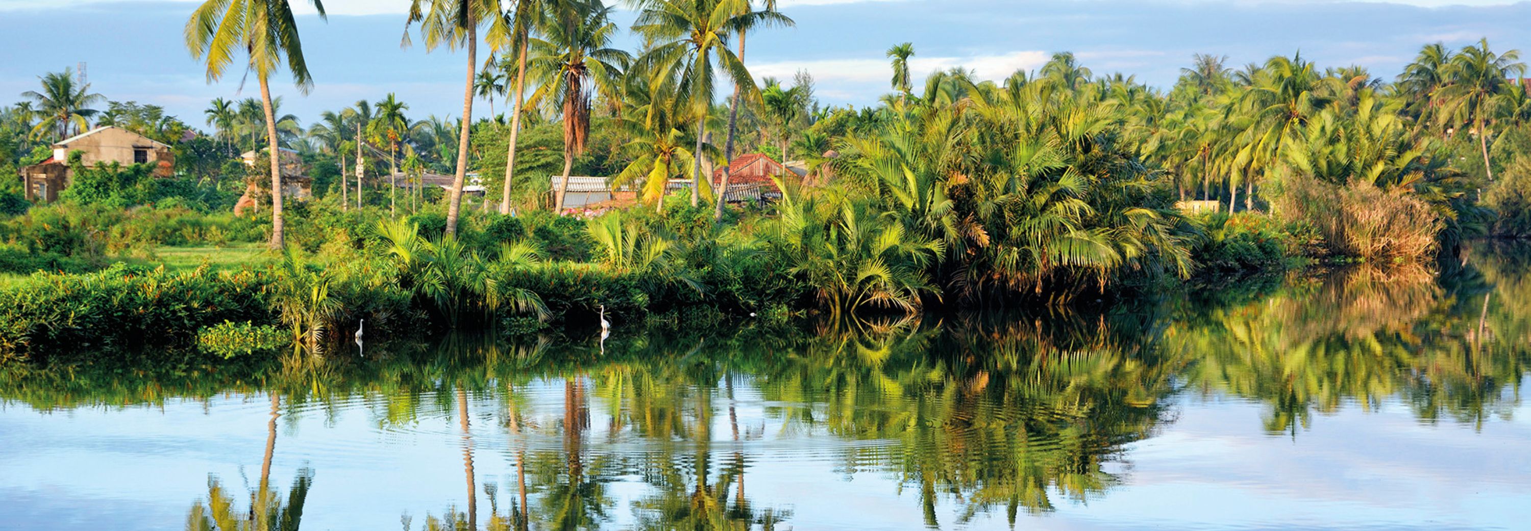 Tranquil river scenes along the Mekong