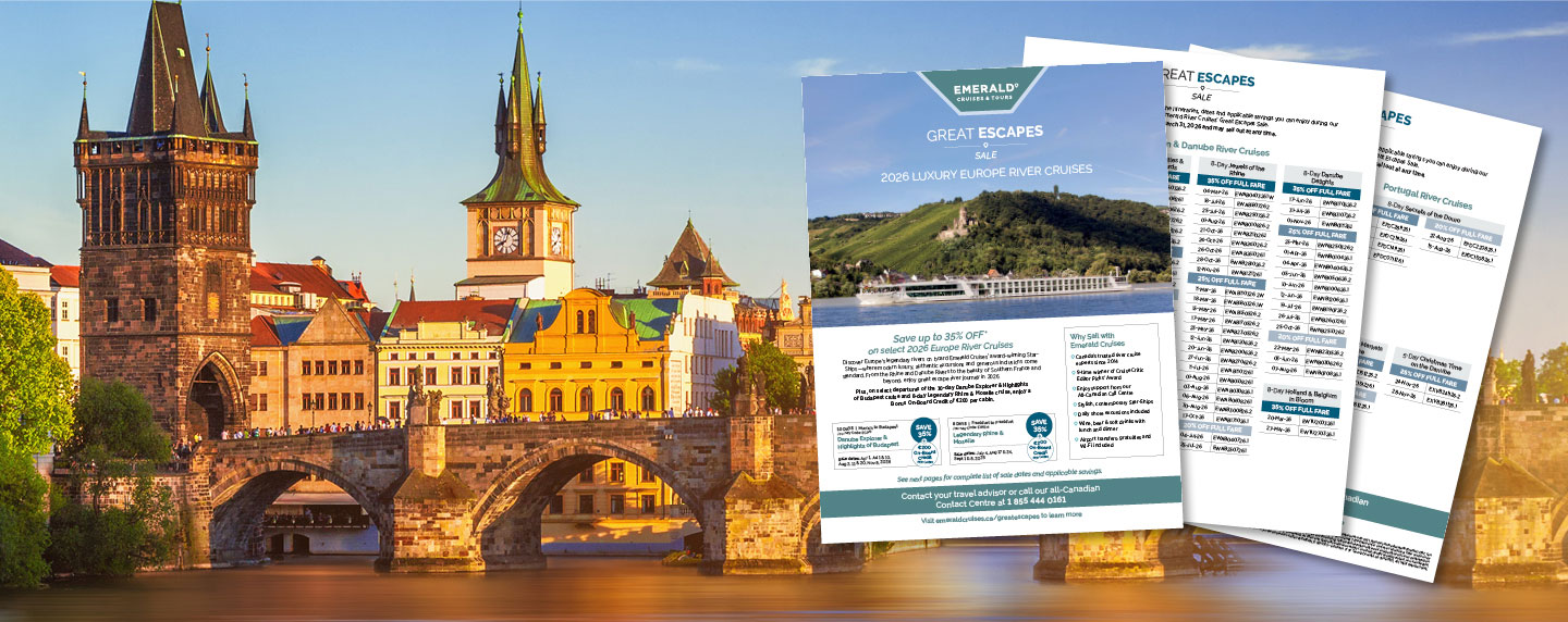 Europe River Cruising, Great Escapes banner