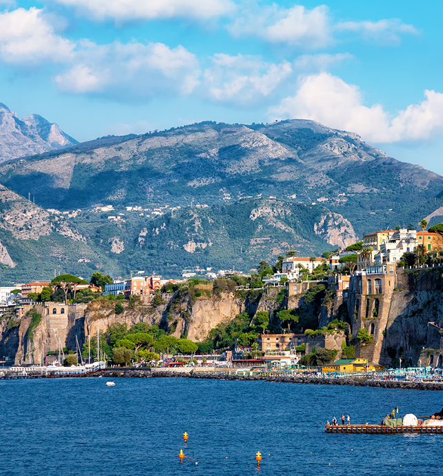 a coast in Sorrento Italy