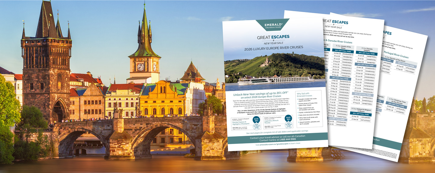 Europe River Cruising, Great Escapes banner